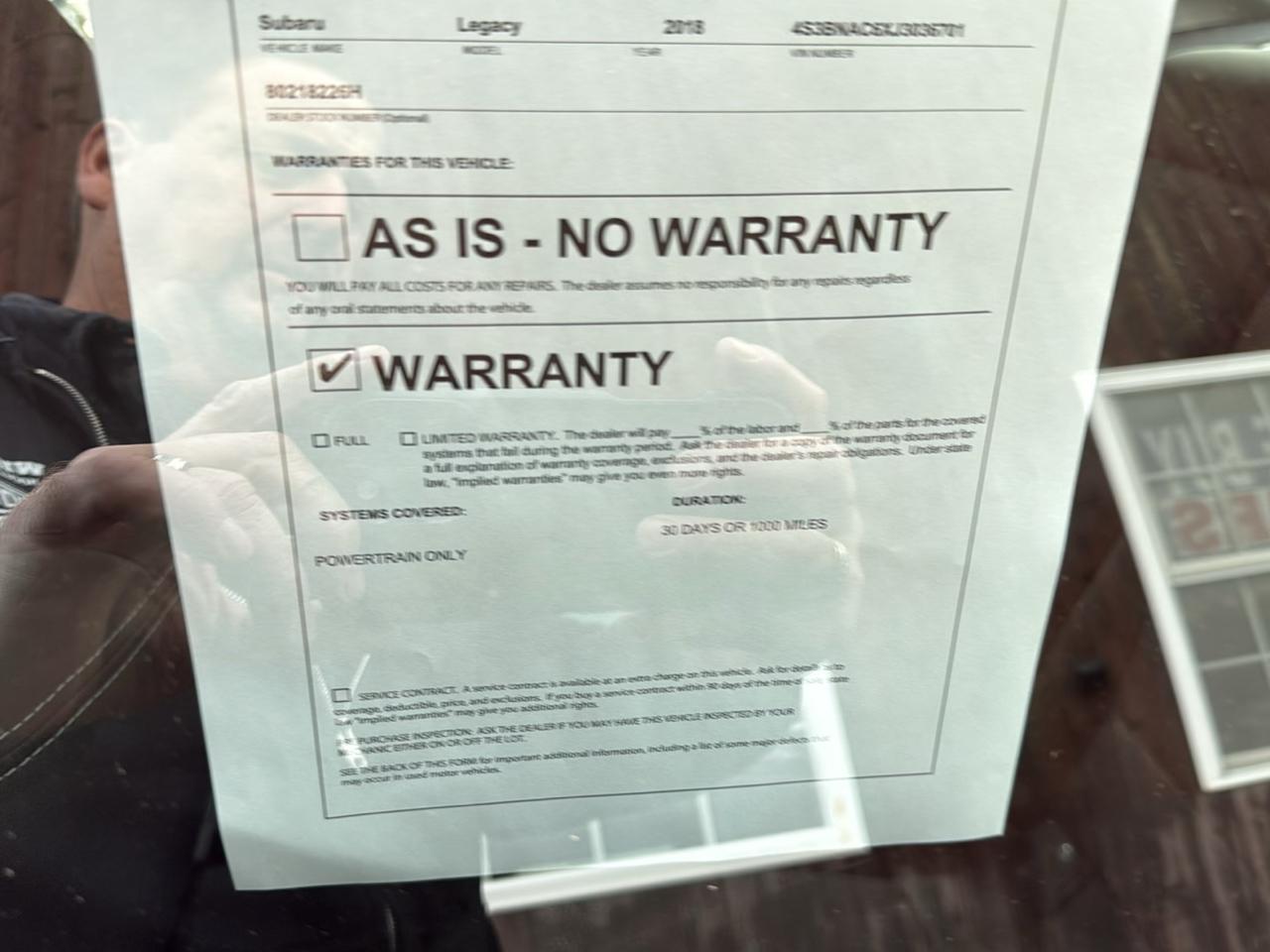 Subaru Legacy 2.5i Premium 2018