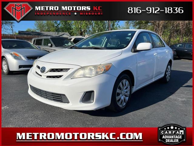 White 2012 Toyota Corolla LE Sedan Front-Wheel Drive Automatic