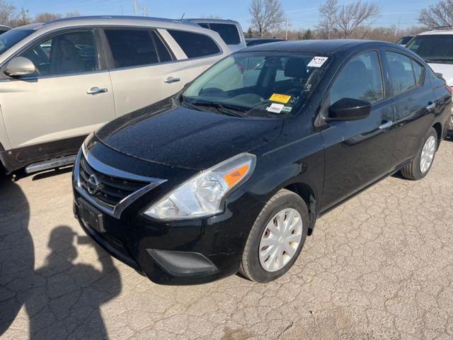 Black 2016 Nissan Versa 1.6 SV Sedan Front-Wheel Drive Automatic