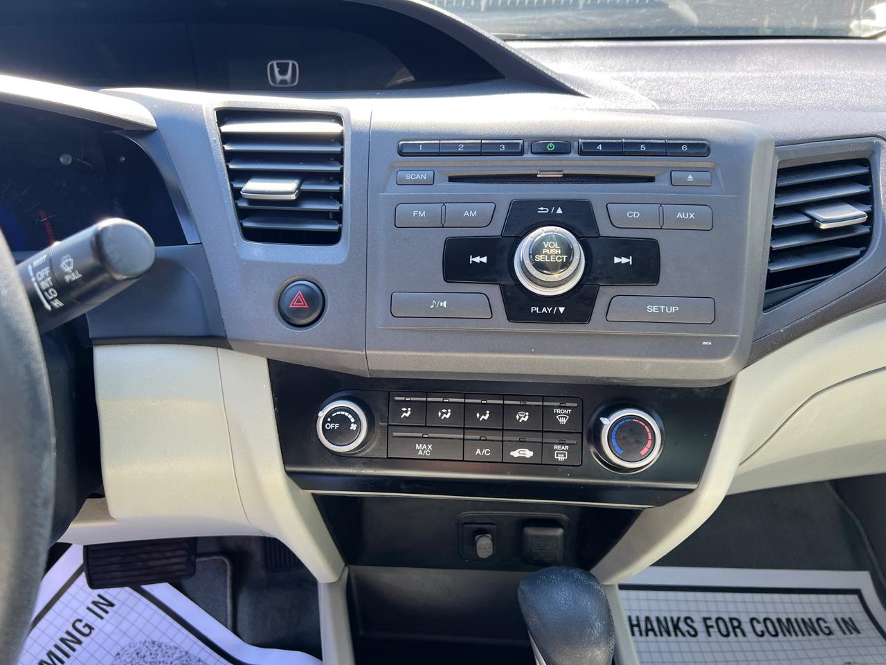 Honda Civic Sdn 4dr Auto LX 2012