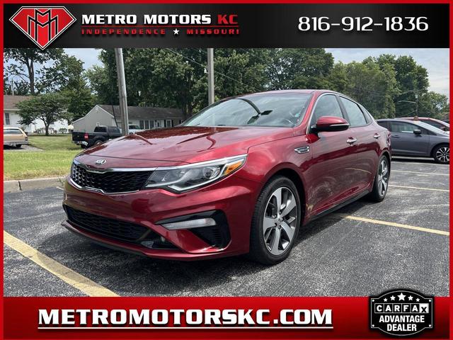 Red 2019 Kia Optima Sedan Front-Wheel Drive Automatic