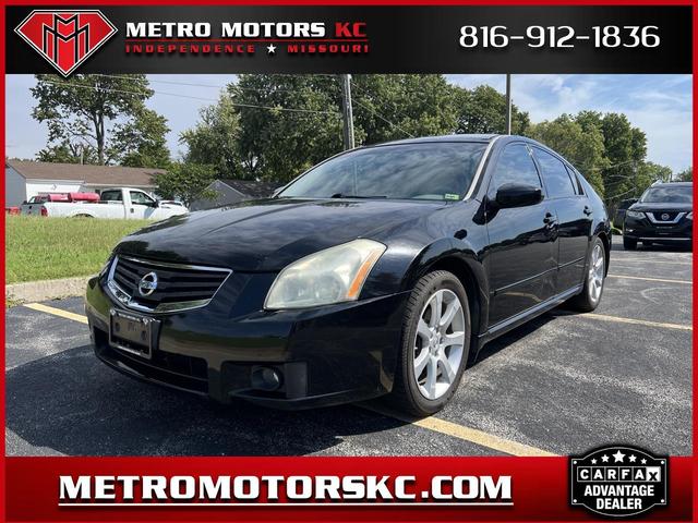 Black 2007 Nissan Maxima Sedan Front-Wheel Drive Automatic