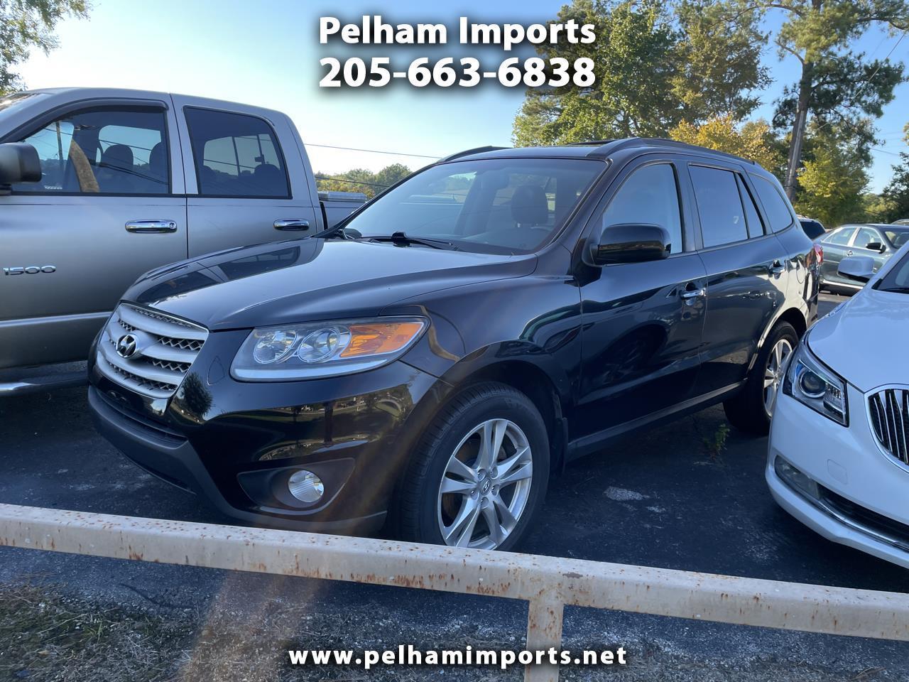 Black 2012 Hyundai Santa Fe SUV / Crossover All-Wheel Drive Automatic