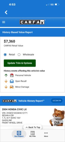 Honda Civic LX Sedan AT 2004
