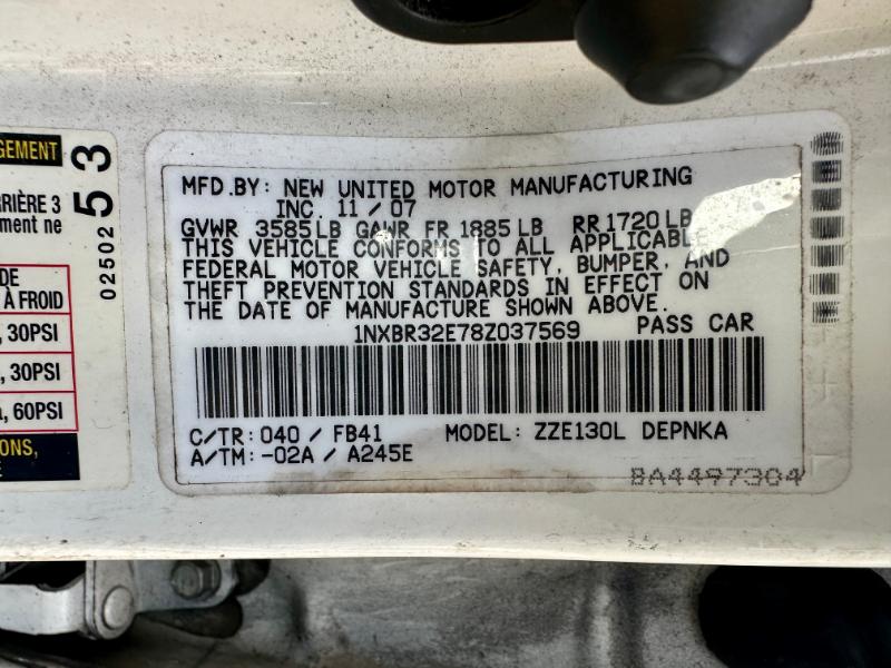 Toyota Corolla S 2008