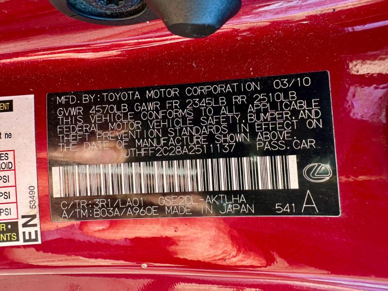 Lexus IS C IS 250C 2010