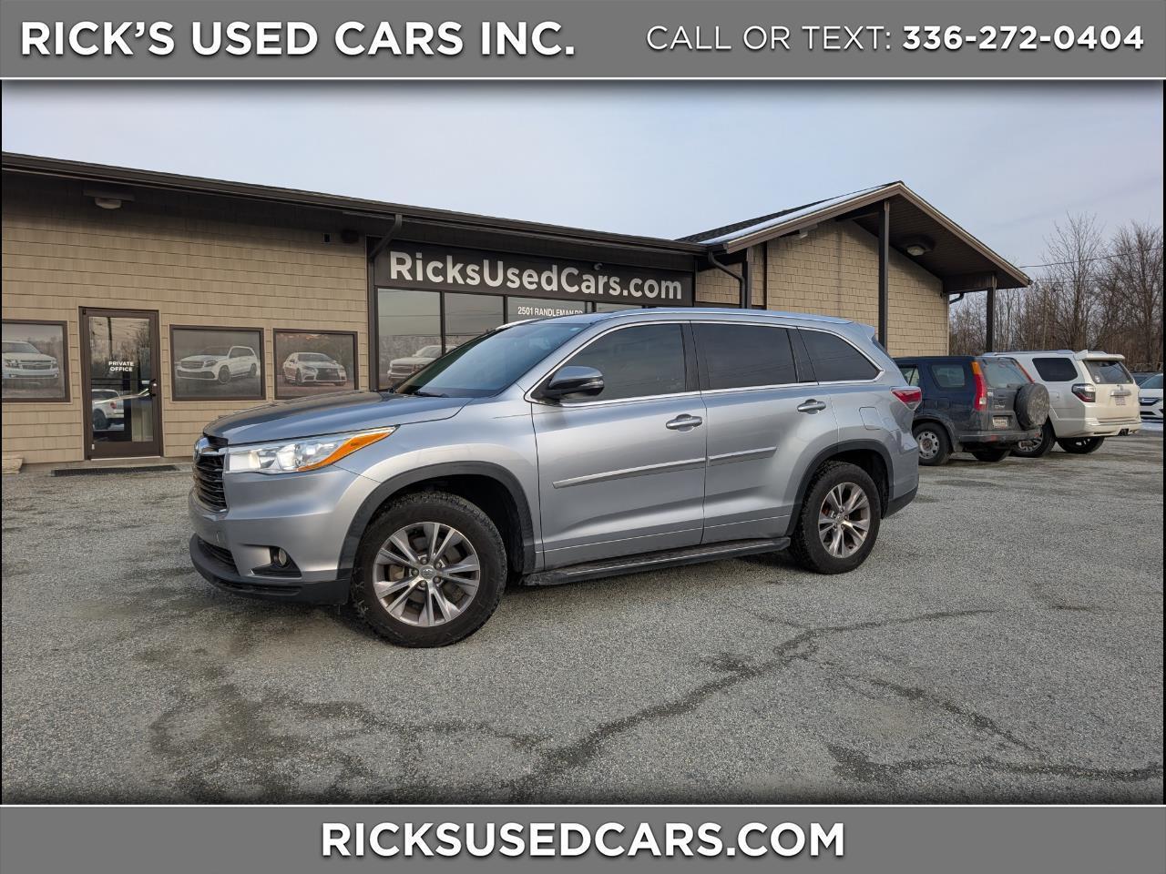 Toyota Highlander XLE 2014