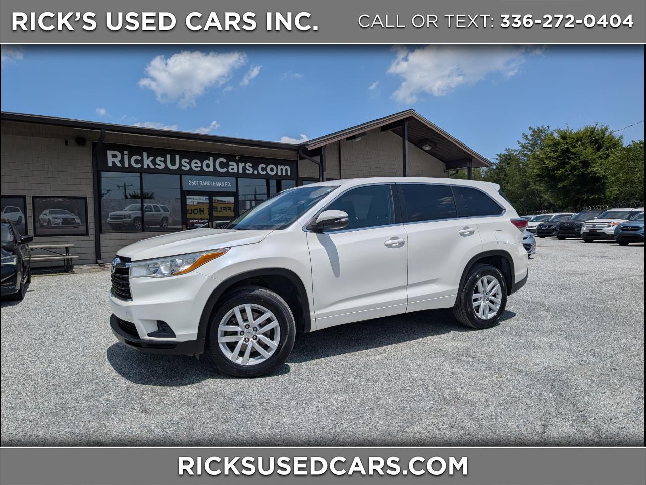 Toyota Highlander LE 2014