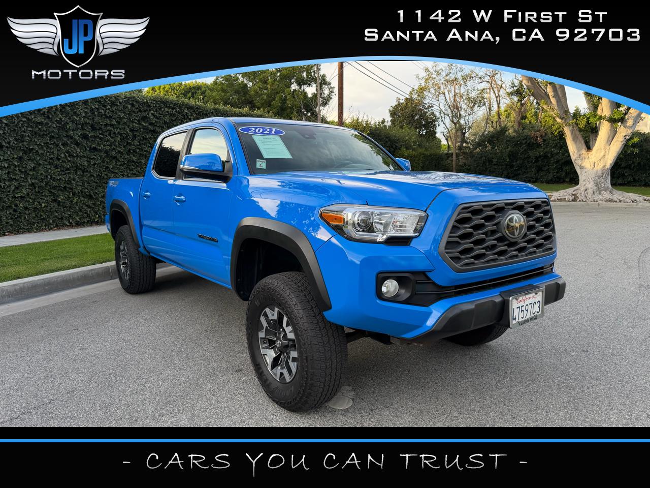 2021 Toyota Tacoma 4WD TRD Off Road Double Cab 5' Bed V6 MT (Natl)