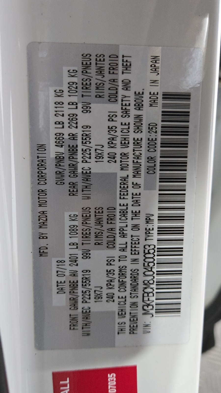 Mazda CX-5 Touring AWD 2018 Mazda CX-5 Touring AWD 2018