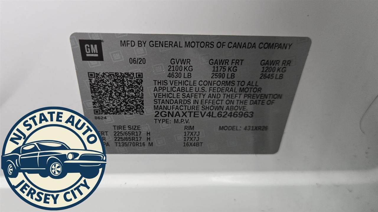 Chevrolet Equinox LT AWD 2020 Chevrolet Equinox LT AWD 2020