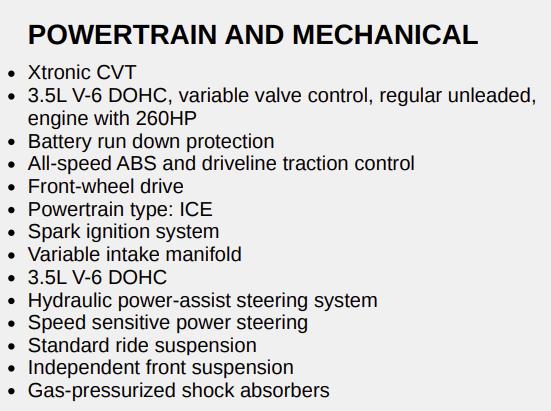 Nissan Murano Platinum FWD 2015
