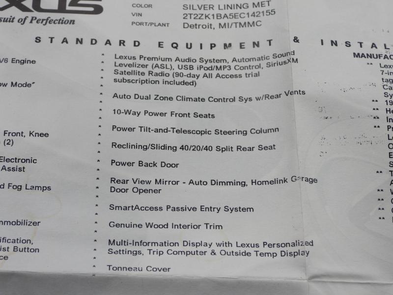 Lexus RX 350 FWD 2014 Lexus RX 350 FWD 2014