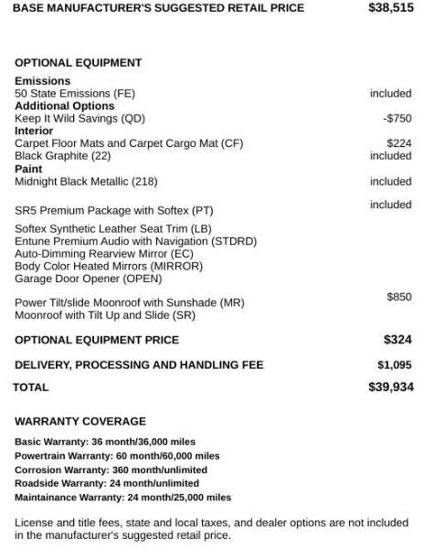 Toyota 4Runner SR5 Premium 4WD 2018