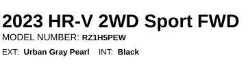Honda HR-V Sport 2023