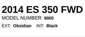 Lexus ES 350 Sedan 2014