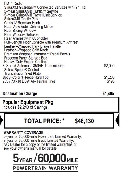 Jeep Gladiator Overland 2020