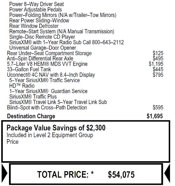 RAM 1500 Big Horn Crew Cab SWB 4WD 2019