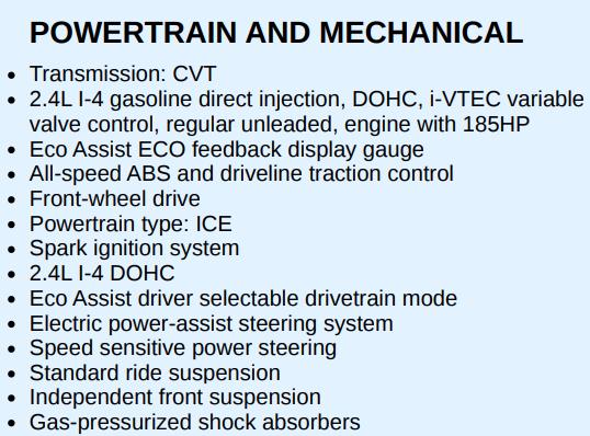 Honda CR-V EX 2WD 2016