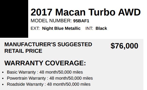 Porsche Macan Turbo 2017