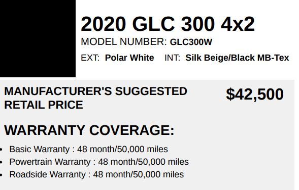 Mercedes-Benz GLC-Class GLC300 2020