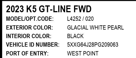 Kia K5 GT-Line 2023
