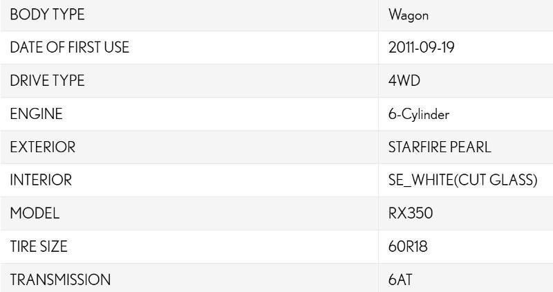 Lexus RX 350 AWD 2011