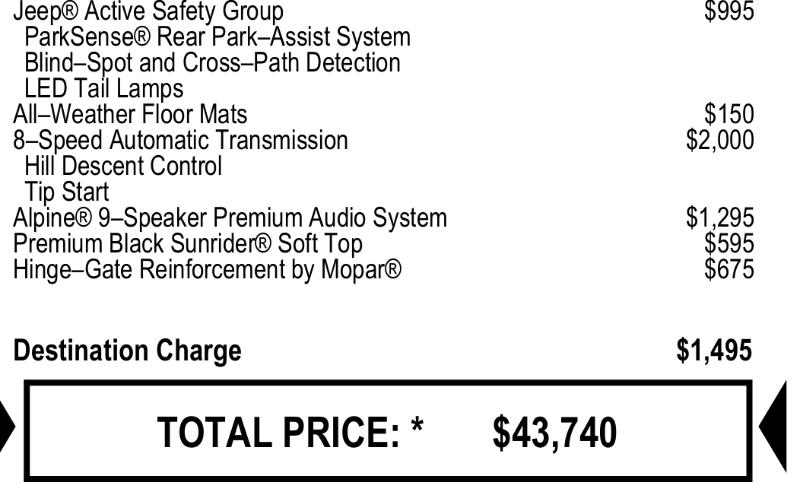 Jeep Wrangler Unlimited Sport S 2019