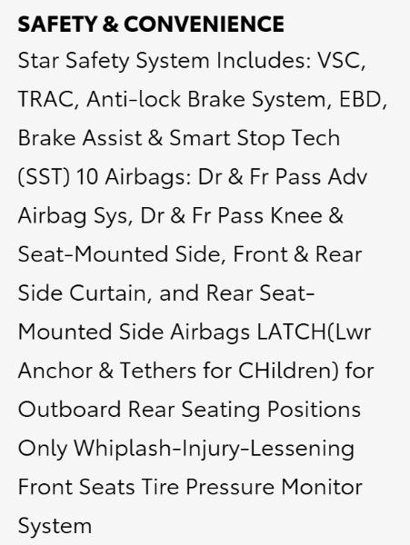 Toyota Camry LE 2012