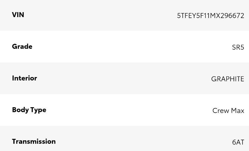 Toyota Tundra SR5 5.7L V8 CrewMax 2WD 2021