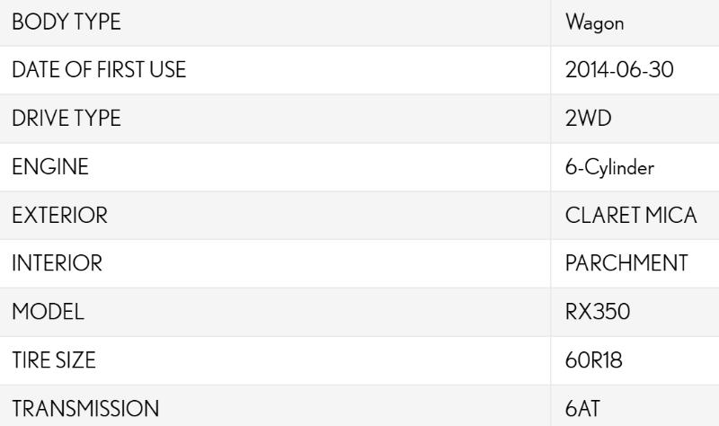 Lexus RX 350 Premium 2015