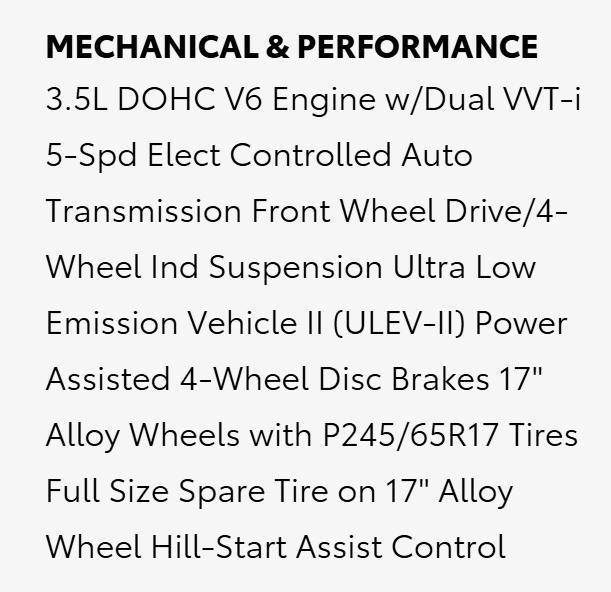 Toyota Highlander SE FWD V6 2012