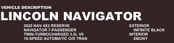 Lincoln Navigator Reserve 2WD 2020