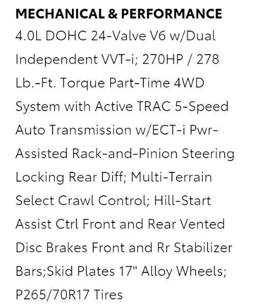 Toyota 4Runner Trail 4WD 2016