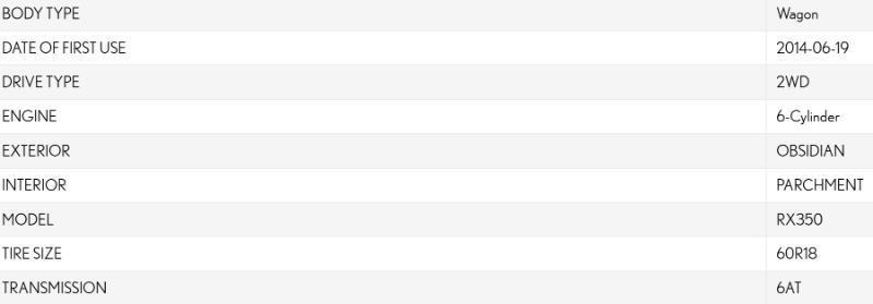 Lexus RX 350 Premium 2015