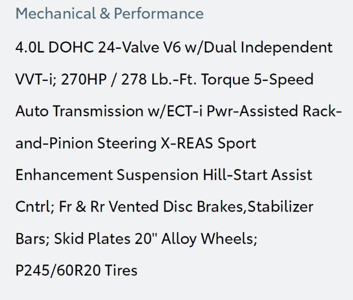 Toyota 4Runner Limited 2WD V6 2017