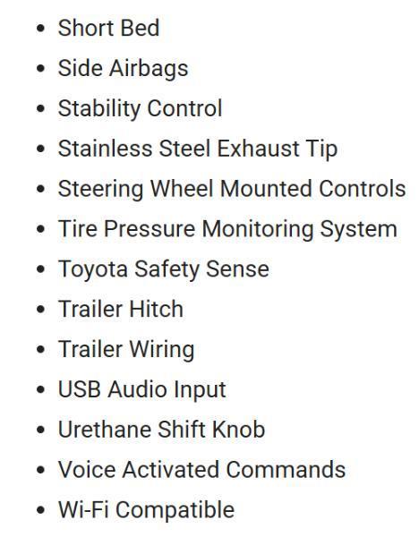 Toyota Tacoma SR5 Double Cab Long Bed V6 6AT 2WD 2020