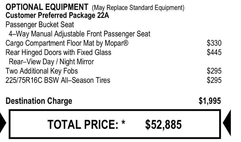 RAM Promaster 2500 High Roof 159-in. WB 2023