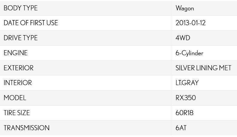 Lexus RX 350 AWD 2013