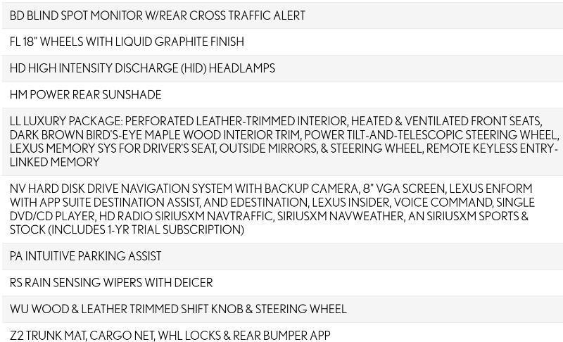Lexus ES 350 Sedan 2013