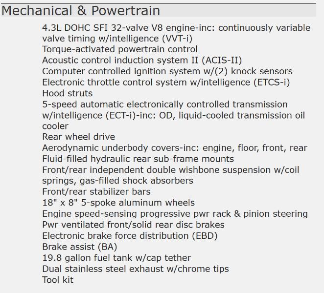Lexus SC 430 Convertible 2005