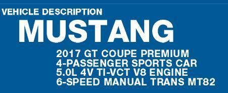 Ford Mustang GT Premium Coupe 2017