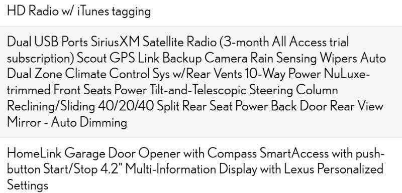 Lexus RX 350 FWD 2018