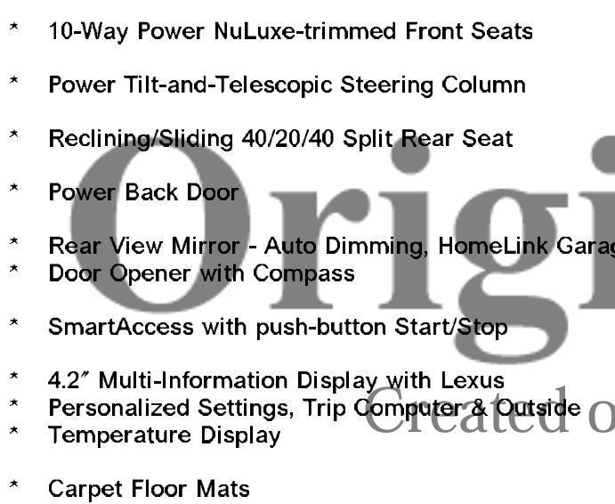 Lexus RX 350 FWD 2018