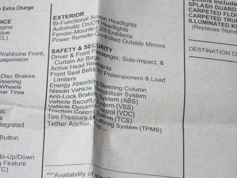 Nissan Z 370Z Coupe Touring 6MT 2017