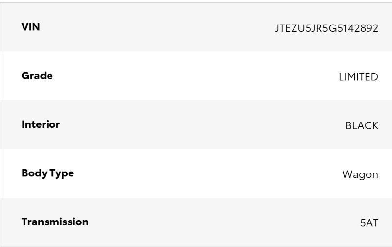 Toyota 4Runner Limited V6 2WD 2016