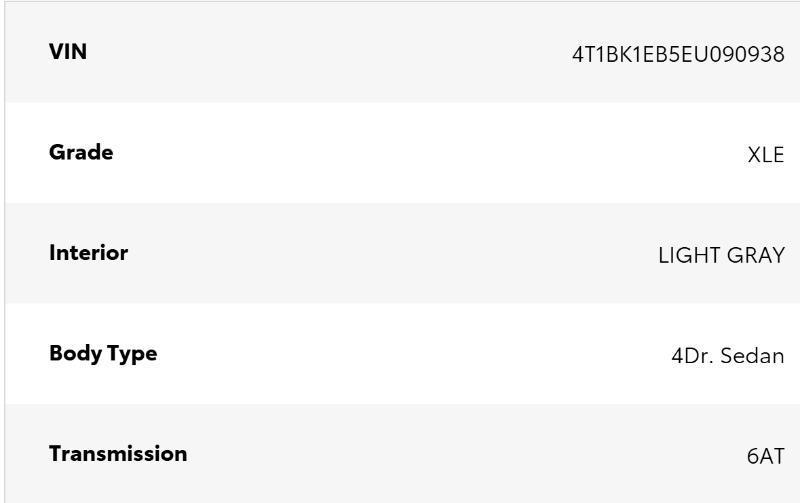 Toyota Avalon XLE Premium 2014