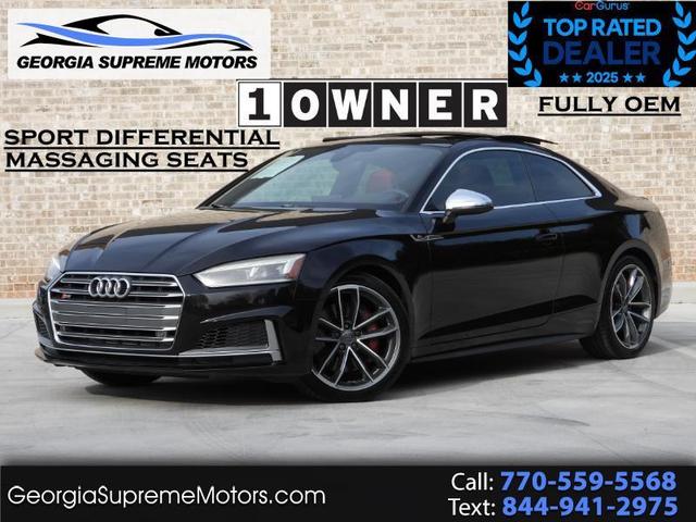Black 2018 Audi S5 3.0T quattro Premium Plus Coupe AWD Coupe All-Wheel Drive Automatic