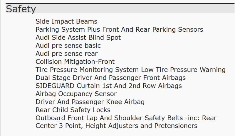 Audi S5 Prestige Hatchback quattro 2018