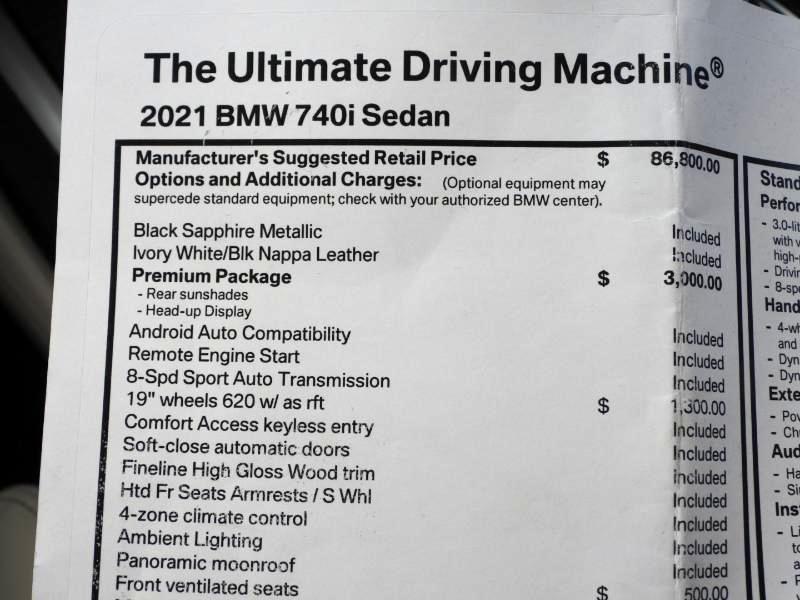 BMW 7-Series 740i 2021